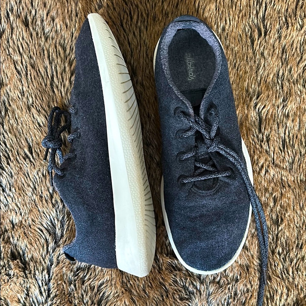 Allbirds Men’s Black Merino Wool Sneakers. Size 14.
